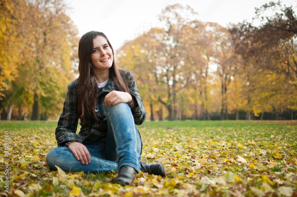 Happy fall lifestyle portrait Happy fall lifestyle portrait