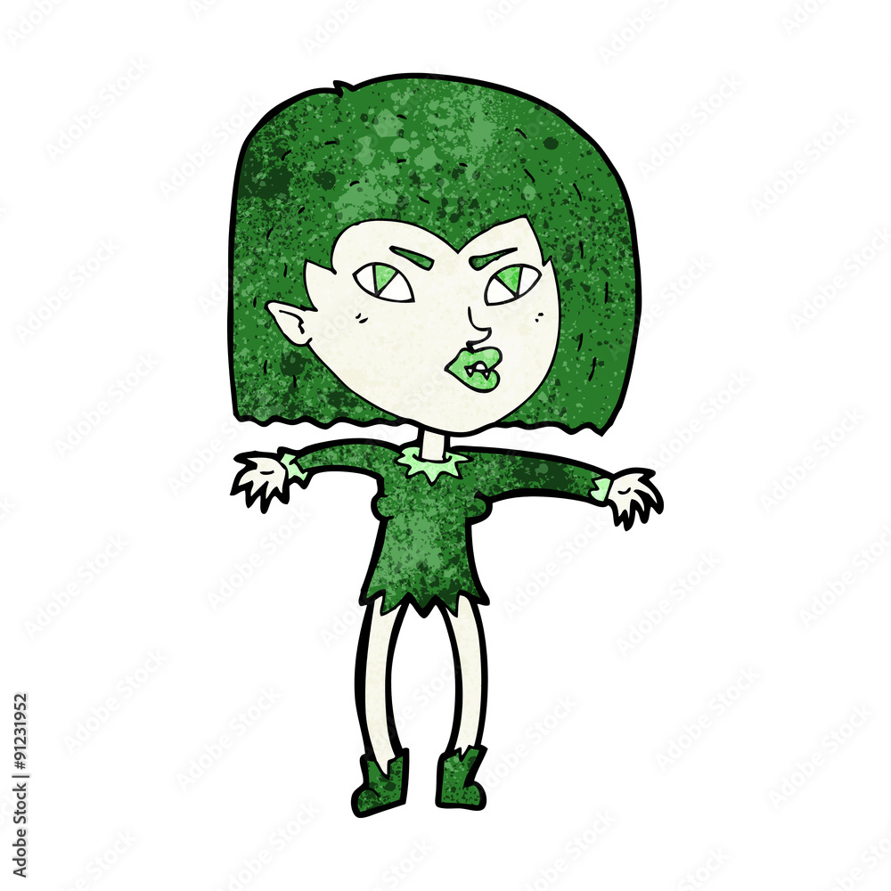 cartoon vampire girl