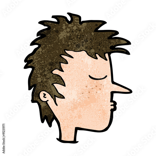 cartoon male face