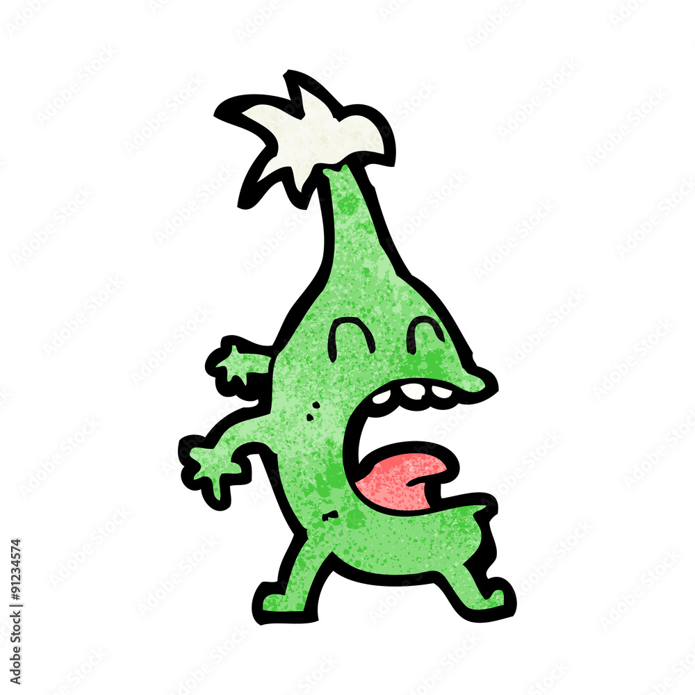 Fototapeta premium cartoon funny christmas creature
