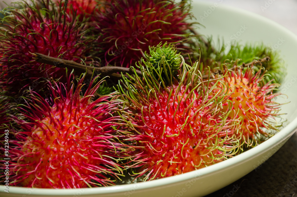 Fresh Rambutan, A Tropical Fruit. Fresh Rambutan, A Tropical Fruit.
