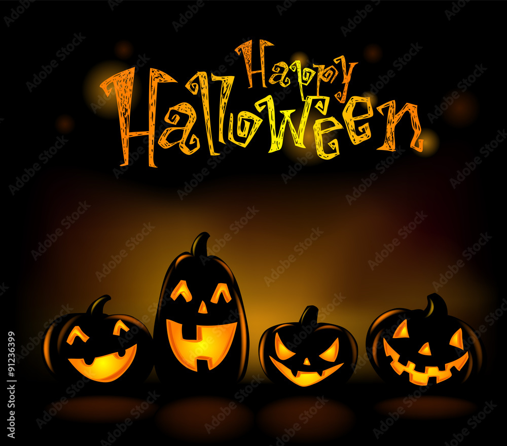 Laughing Halloween lanterns