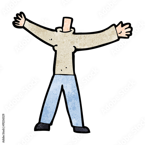 cartoon headless body (mix and match cartoons or add own photo)