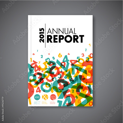 Modern Vector abstract annual report design template