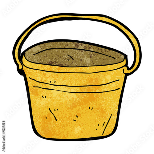 cartoon metal bucket