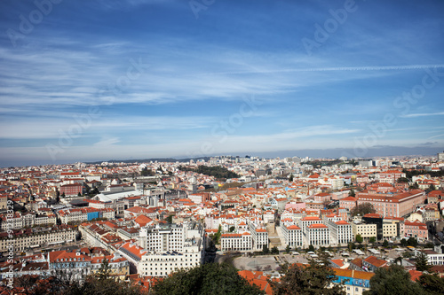 View Over City of Lisbon in Portugal