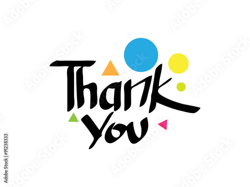 Thank You Lettering