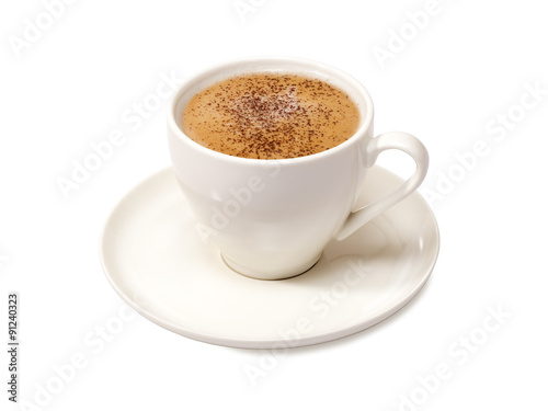 cappuccino isolated on white background 