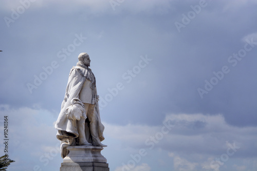 The Statue of Edward VII in front of the Town Hall, Cape Town. South Africa © alexpermyakov