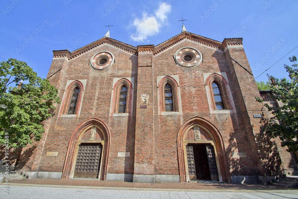 Mlano Milan chiesa church of Santa Maria Incoronata Italia Italy