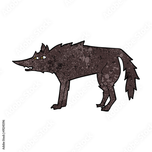 cartoon wolf