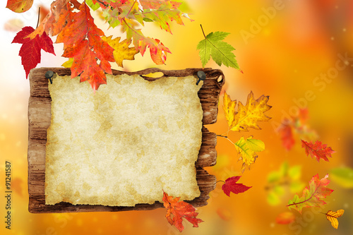 Colorful autumnal backgroun...