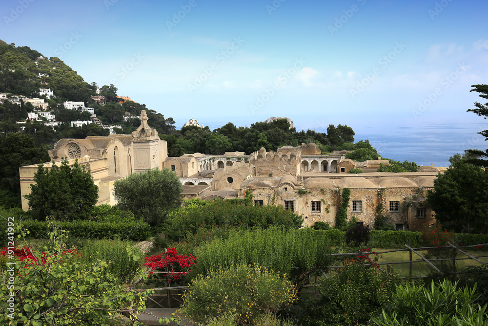 Fototapeta premium Augustus gardens of Capri island, Italy