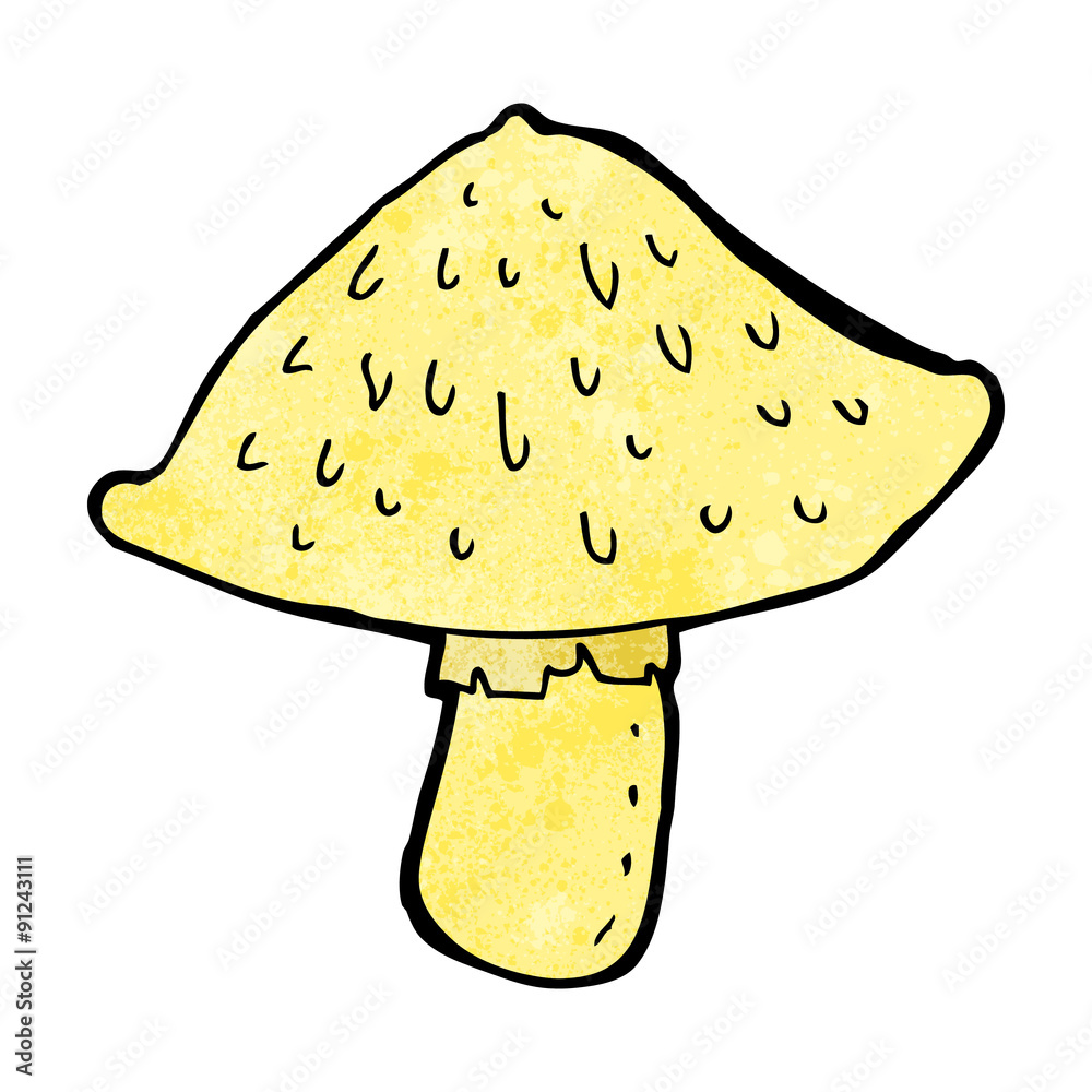 cartoon wild mushroom