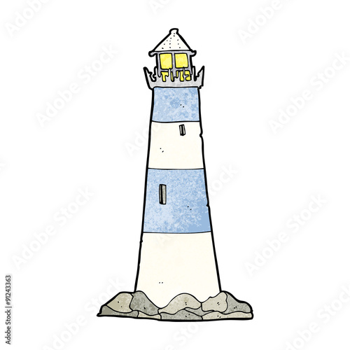cartoon light house