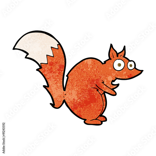 funny startled squirrel cartoon