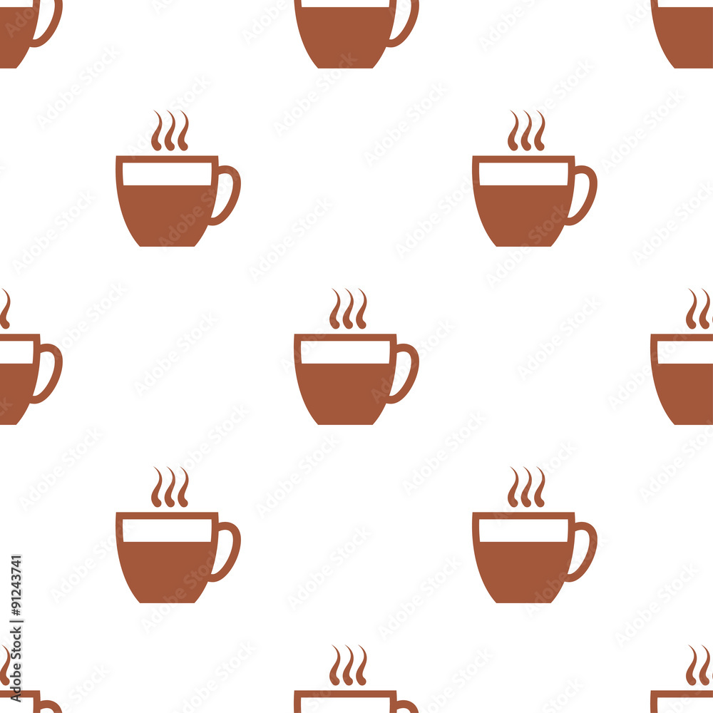 Obraz premium seamless pattern with coffee cup