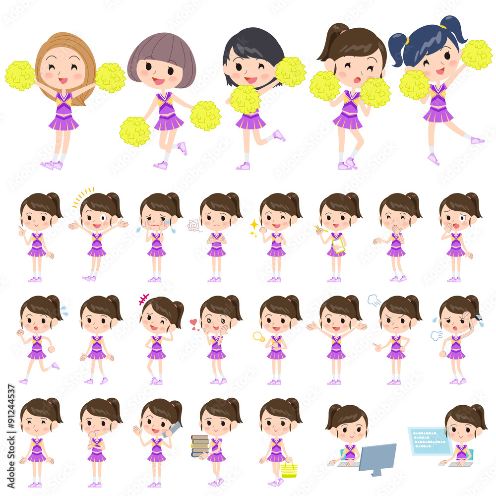 purple Cheerleader purple Cheerleader