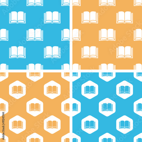 Book pattern set, colored