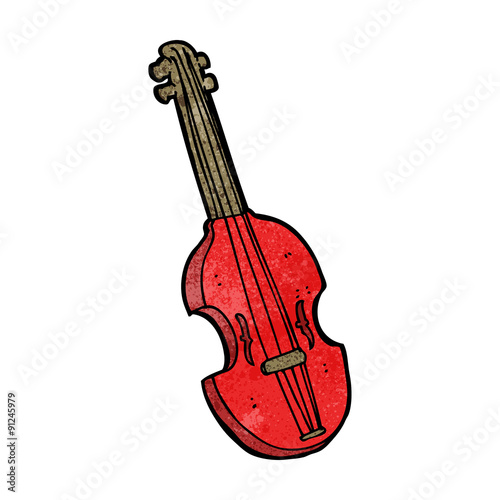 cartoon violin