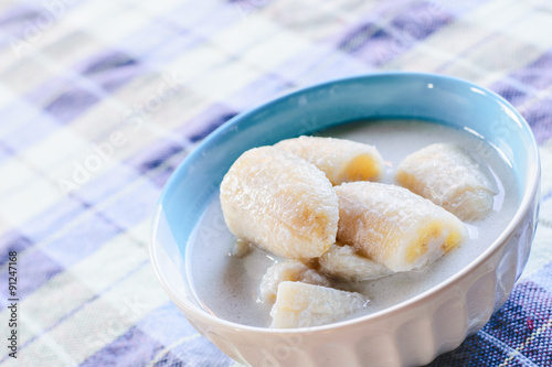 Banana in coconut milk