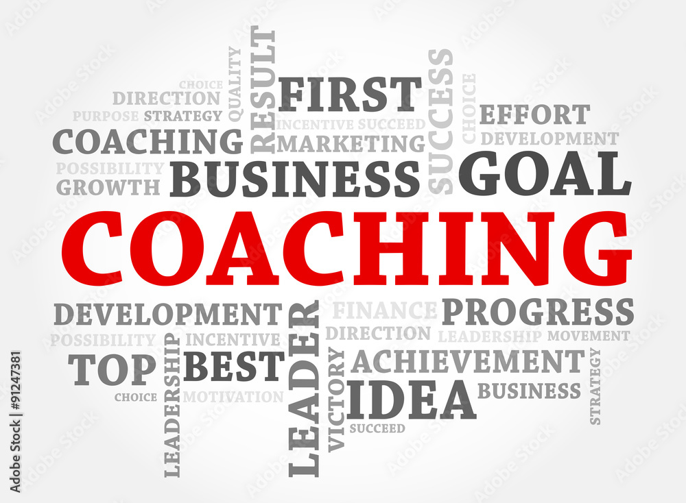 Coaching words concept, Business concept Coaching words concept, Business concept