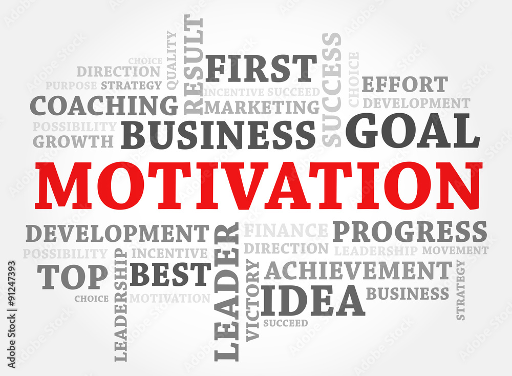 Motivation words concept, Business concept Motivation words concept, Business concept