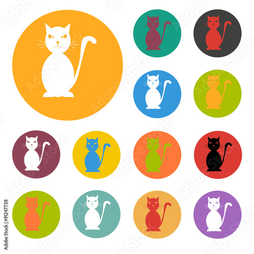 Black cat icon