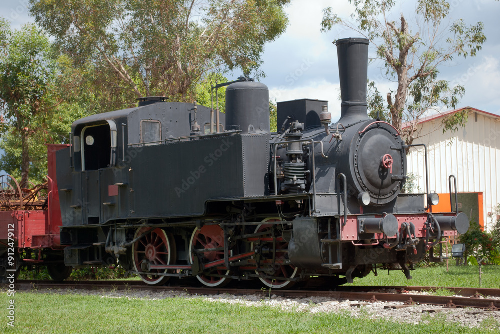 Old locomotive of the 40s Old locomotive of the 40s
