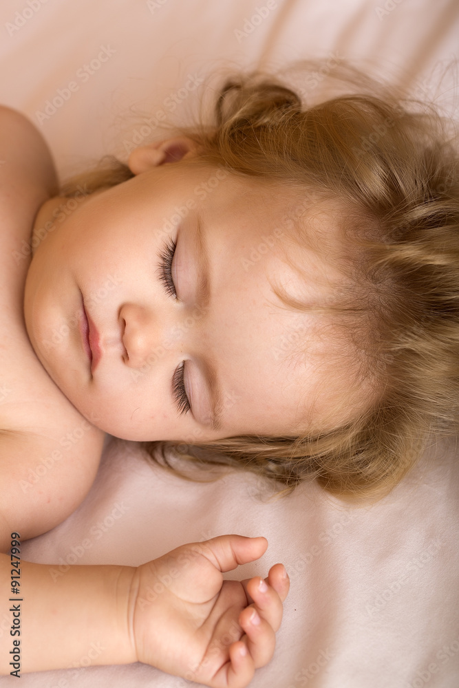 Sweet baby in bed Sweet baby in bed