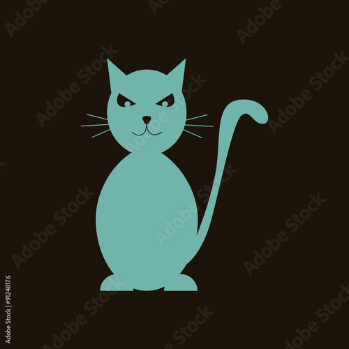 Black cat icon