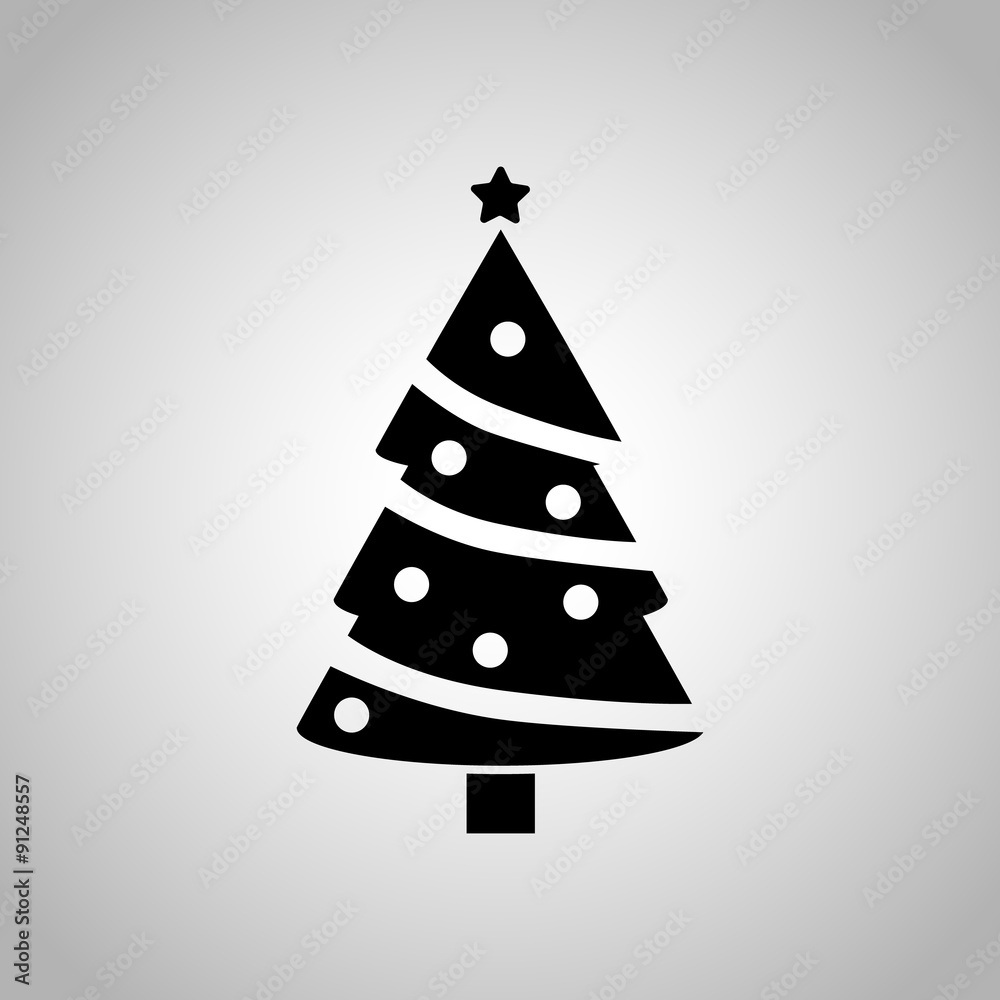 Fototapeta premium Fir-tree icon