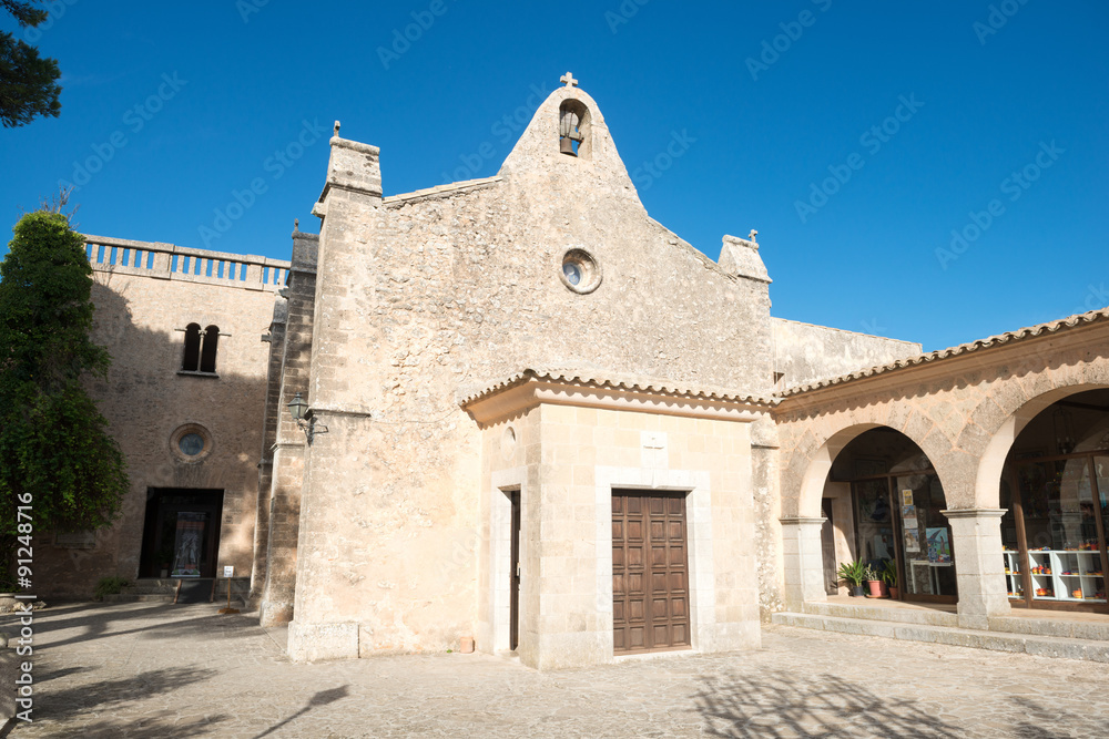 Monastery Santuari de Cura in the heart of Mallorca, Spain