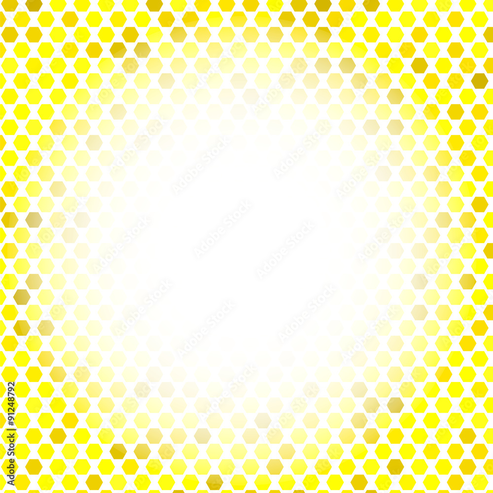Abstract Yellow Mosaic Pattern Abstract Yellow Mosaic Pattern