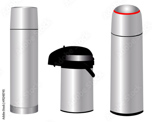 three thermos