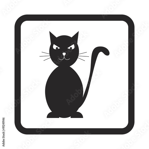 Black cat icon