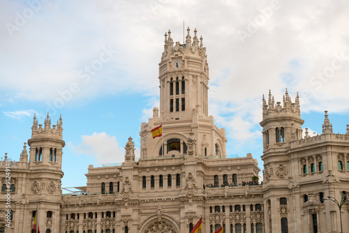Famous Telecomunications Palace - Madrid City Hall in Madrid, Spain