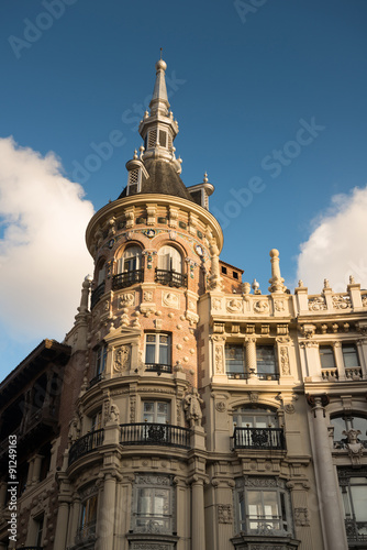 Old house in the center of Madrid, Spain