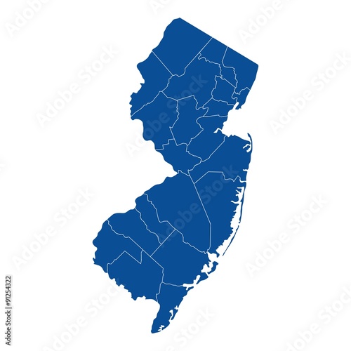 Map of New Jersey photo