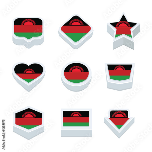 Free Download Malawi flags icons and button set nine styles - GFXLoad