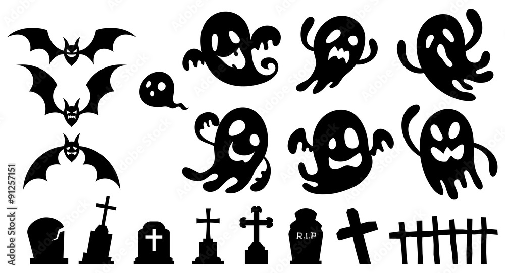 ハロウィン:おばけセット ハロウィン:おばけセット