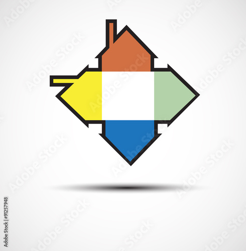 Free Download Building and real estate city illustration. Abstract background - GFXLoad