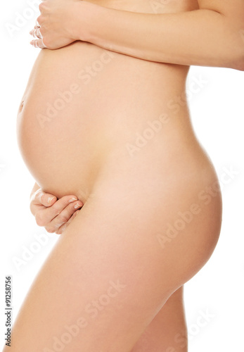 Pregnant woman belly