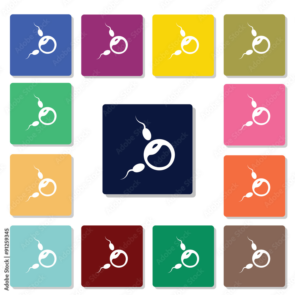 Egg and sperm icon Egg and sperm icon