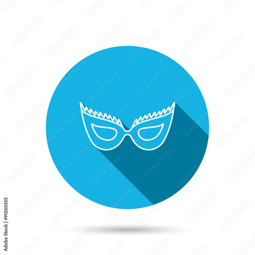 Festive mask icon. Masquerade carnival sign. Festive mask icon. Masquerade carnival sign.
