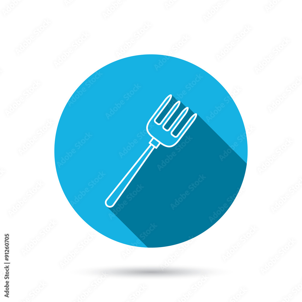 Pitchfork icon. Agriculture sign. Pitchfork icon. Agriculture sign.