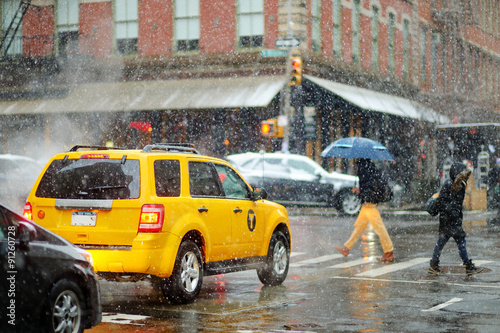 Photography Winter snowfall in New York