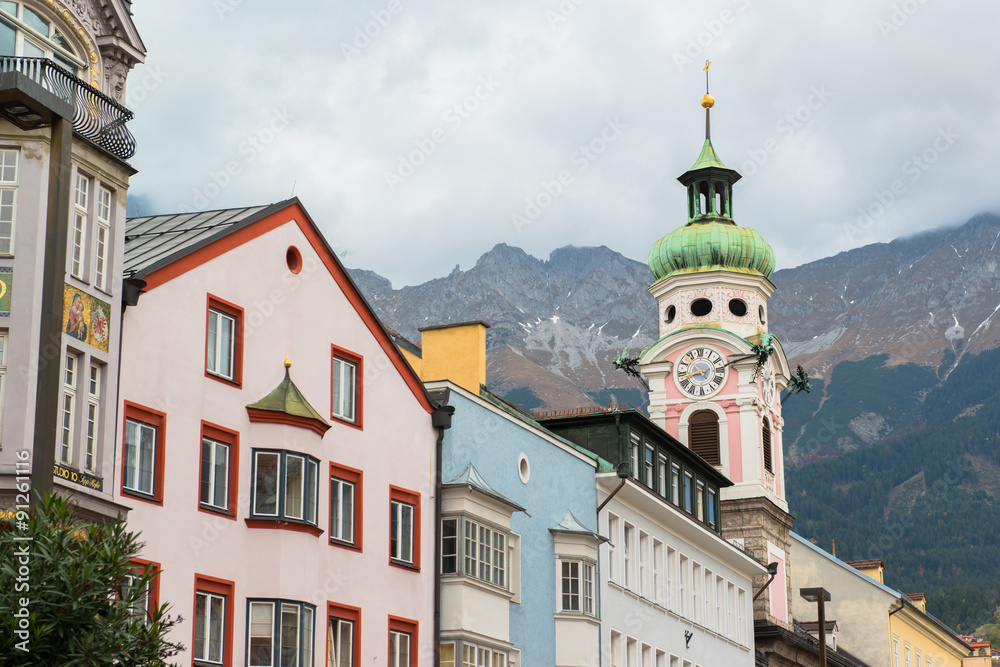 Innsbruck Austria - architecture and nature background Innsbruck Austria - architecture and nature background