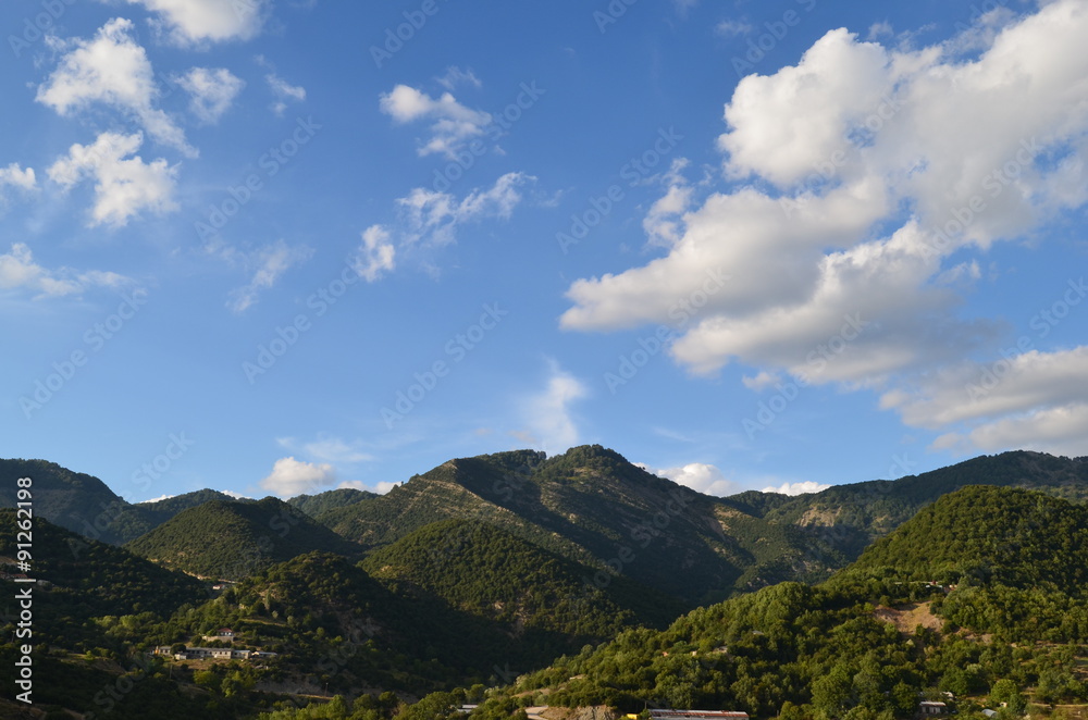 Bergwelt in der Region Epirus Griechenland