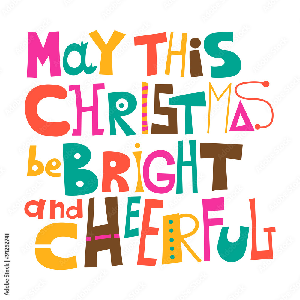 Christmas greeting. Lettering Christmas greeting. Lettering